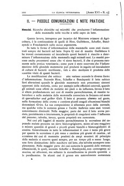 La clinica veterinaria rivista di medicina e chirurgia pratica degli animali domestici