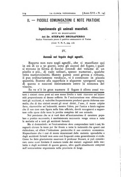 La clinica veterinaria rivista di medicina e chirurgia pratica degli animali domestici