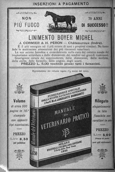 La clinica veterinaria rivista di medicina e chirurgia pratica degli animali domestici