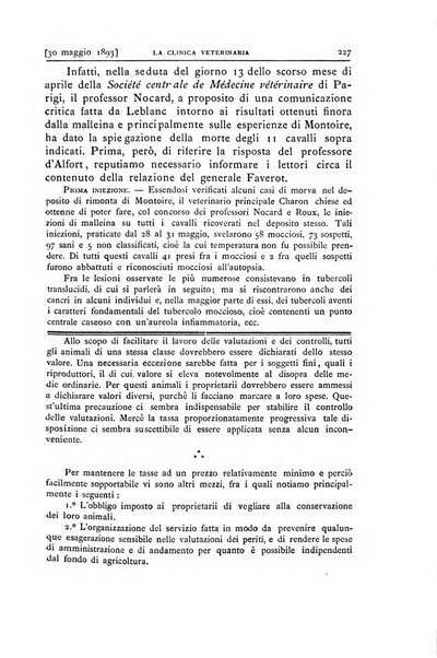 La clinica veterinaria rivista di medicina e chirurgia pratica degli animali domestici