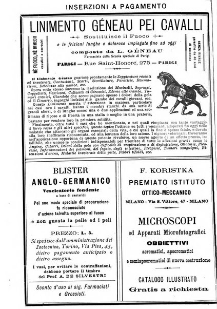 La clinica veterinaria rivista di medicina e chirurgia pratica degli animali domestici