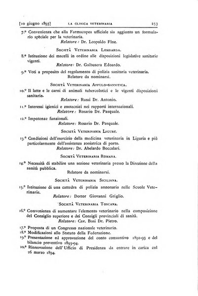 La clinica veterinaria rivista di medicina e chirurgia pratica degli animali domestici