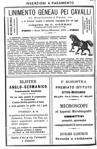 La clinica veterinaria rivista di medicina e chirurgia pratica degli animali domestici