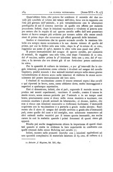 La clinica veterinaria rivista di medicina e chirurgia pratica degli animali domestici