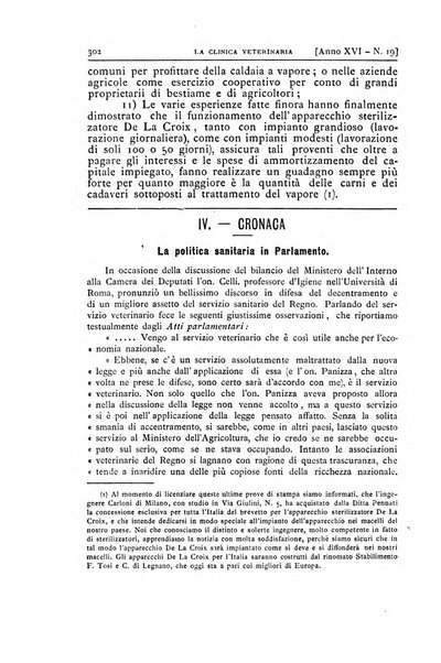 La clinica veterinaria rivista di medicina e chirurgia pratica degli animali domestici