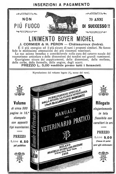 La clinica veterinaria rivista di medicina e chirurgia pratica degli animali domestici