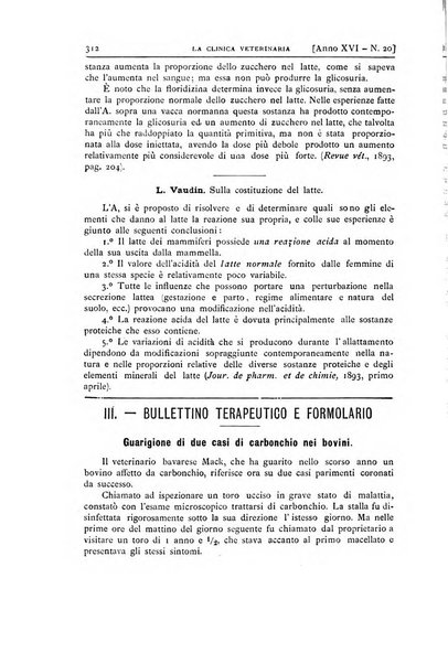 La clinica veterinaria rivista di medicina e chirurgia pratica degli animali domestici