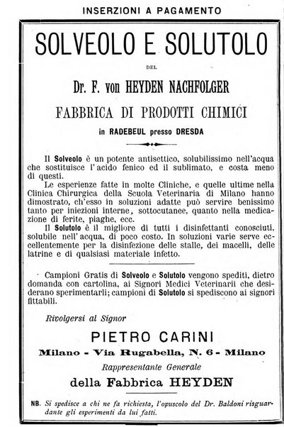 La clinica veterinaria rivista di medicina e chirurgia pratica degli animali domestici