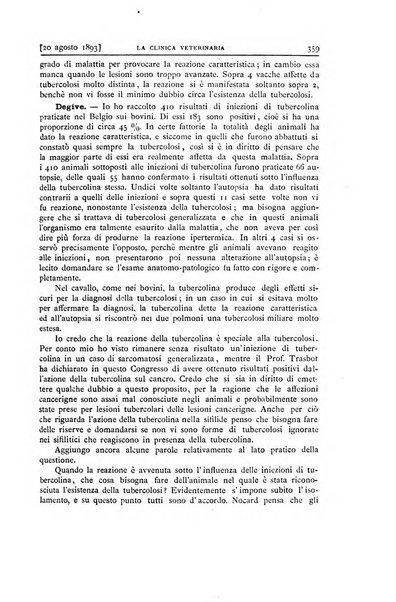 La clinica veterinaria rivista di medicina e chirurgia pratica degli animali domestici