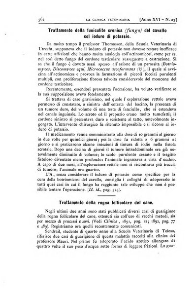 La clinica veterinaria rivista di medicina e chirurgia pratica degli animali domestici