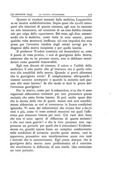 La clinica veterinaria rivista di medicina e chirurgia pratica degli animali domestici