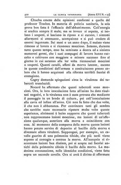 La clinica veterinaria rivista di medicina e chirurgia pratica degli animali domestici