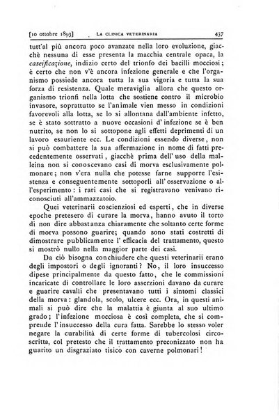 La clinica veterinaria rivista di medicina e chirurgia pratica degli animali domestici