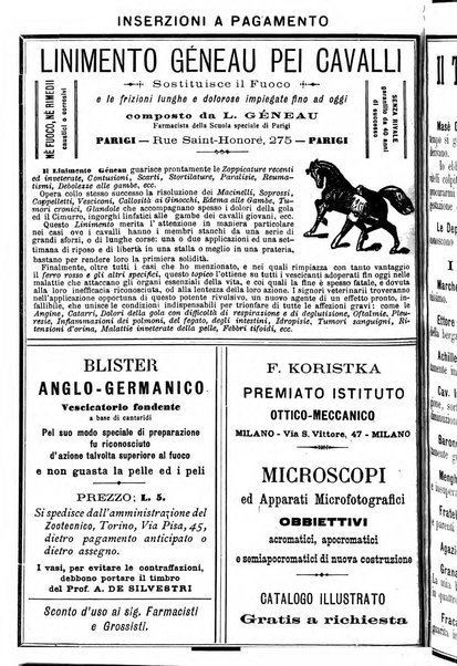 La clinica veterinaria rivista di medicina e chirurgia pratica degli animali domestici