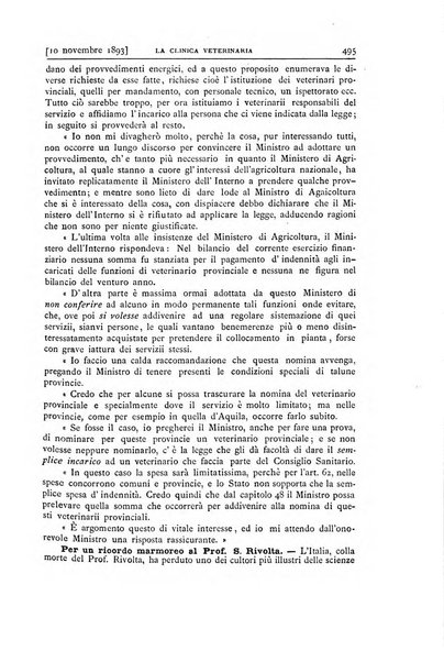 La clinica veterinaria rivista di medicina e chirurgia pratica degli animali domestici