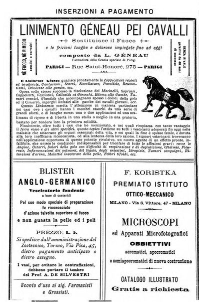 La clinica veterinaria rivista di medicina e chirurgia pratica degli animali domestici