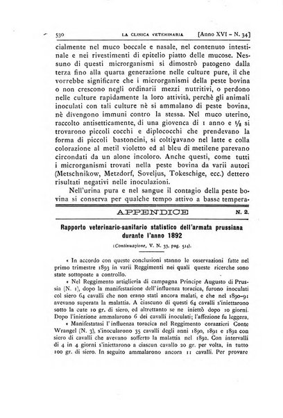 La clinica veterinaria rivista di medicina e chirurgia pratica degli animali domestici