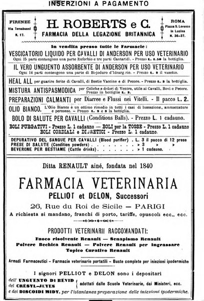 La clinica veterinaria rivista di medicina e chirurgia pratica degli animali domestici