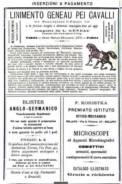 La clinica veterinaria rivista di medicina e chirurgia pratica degli animali domestici