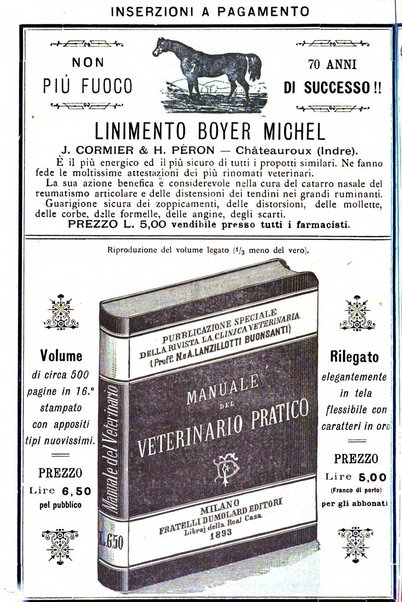 La clinica veterinaria rivista di medicina e chirurgia pratica degli animali domestici