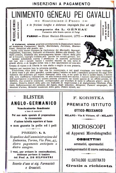 La clinica veterinaria rivista di medicina e chirurgia pratica degli animali domestici