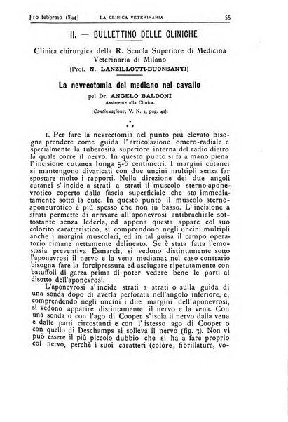 La clinica veterinaria rivista di medicina e chirurgia pratica degli animali domestici