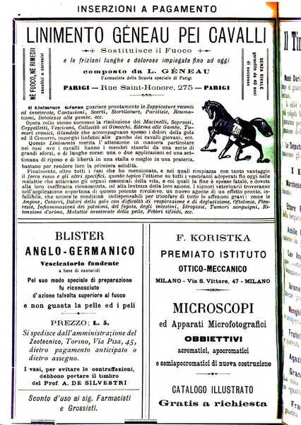 La clinica veterinaria rivista di medicina e chirurgia pratica degli animali domestici