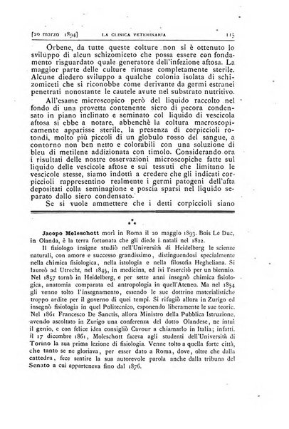 La clinica veterinaria rivista di medicina e chirurgia pratica degli animali domestici