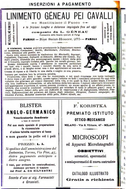 La clinica veterinaria rivista di medicina e chirurgia pratica degli animali domestici