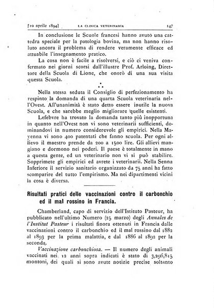 La clinica veterinaria rivista di medicina e chirurgia pratica degli animali domestici