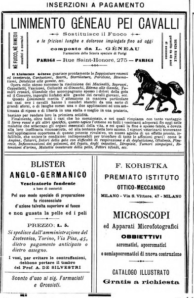 La clinica veterinaria rivista di medicina e chirurgia pratica degli animali domestici