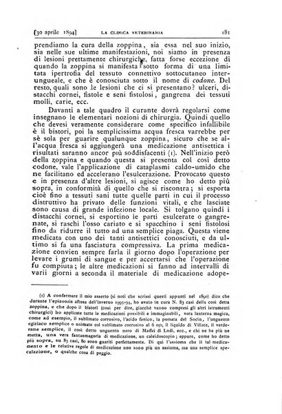 La clinica veterinaria rivista di medicina e chirurgia pratica degli animali domestici