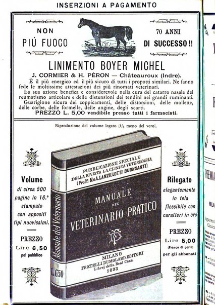 La clinica veterinaria rivista di medicina e chirurgia pratica degli animali domestici