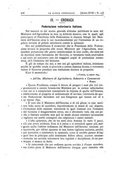 La clinica veterinaria rivista di medicina e chirurgia pratica degli animali domestici