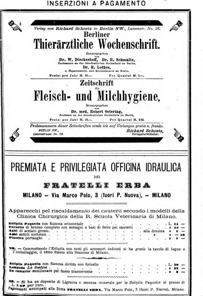 La clinica veterinaria rivista di medicina e chirurgia pratica degli animali domestici