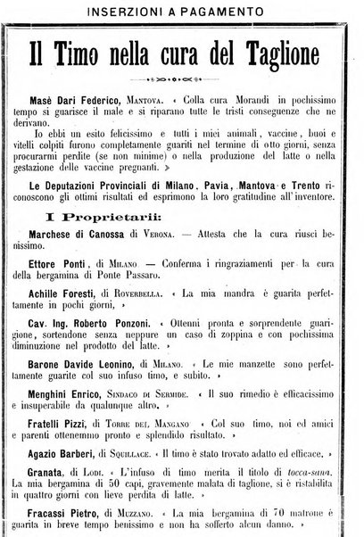 La clinica veterinaria rivista di medicina e chirurgia pratica degli animali domestici