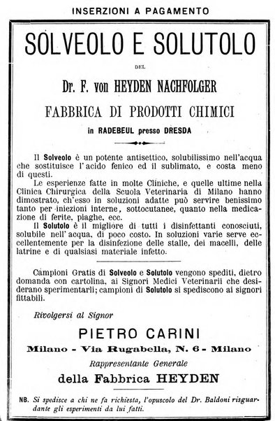 La clinica veterinaria rivista di medicina e chirurgia pratica degli animali domestici