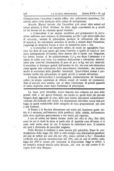 La clinica veterinaria rivista di medicina e chirurgia pratica degli animali domestici