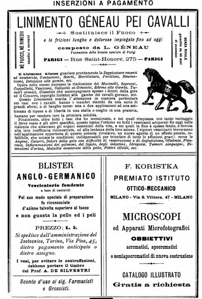 La clinica veterinaria rivista di medicina e chirurgia pratica degli animali domestici