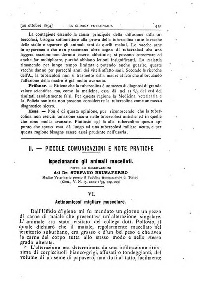 La clinica veterinaria rivista di medicina e chirurgia pratica degli animali domestici