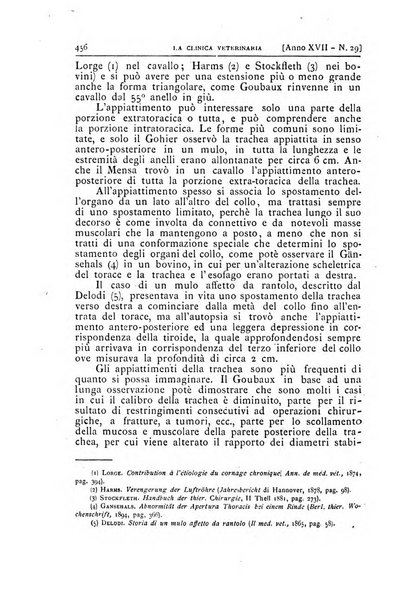 La clinica veterinaria rivista di medicina e chirurgia pratica degli animali domestici