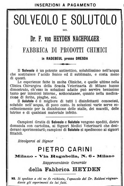 La clinica veterinaria rivista di medicina e chirurgia pratica degli animali domestici