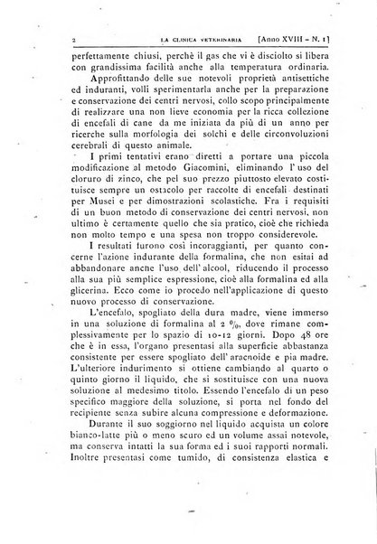 La clinica veterinaria rivista di medicina e chirurgia pratica degli animali domestici