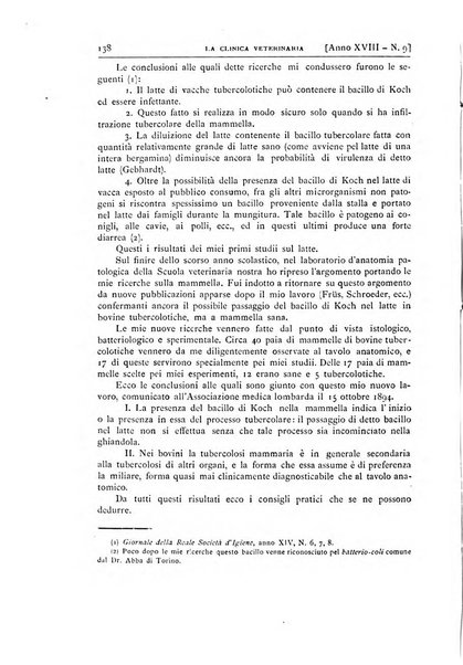 La clinica veterinaria rivista di medicina e chirurgia pratica degli animali domestici