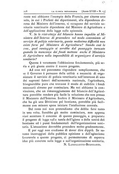 La clinica veterinaria rivista di medicina e chirurgia pratica degli animali domestici