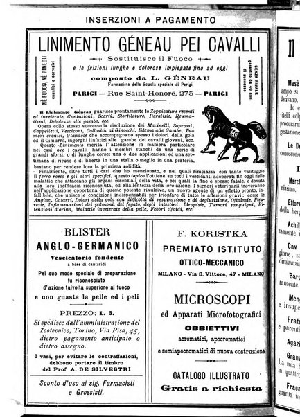 La clinica veterinaria rivista di medicina e chirurgia pratica degli animali domestici