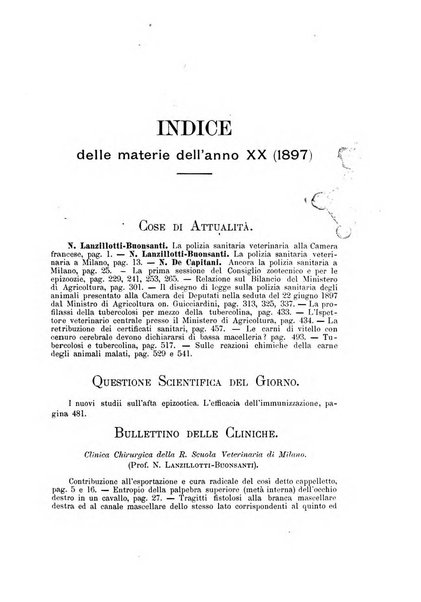 La clinica veterinaria rivista di medicina e chirurgia pratica degli animali domestici