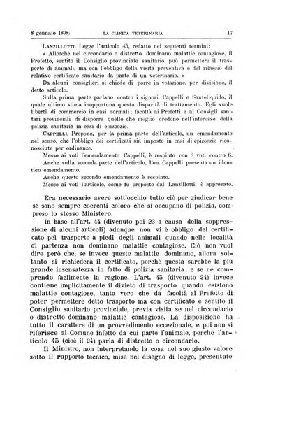 La clinica veterinaria rivista di medicina e chirurgia pratica degli animali domestici