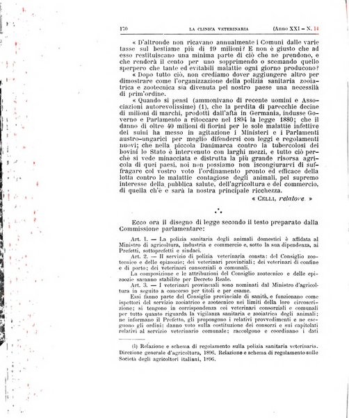 La clinica veterinaria rivista di medicina e chirurgia pratica degli animali domestici