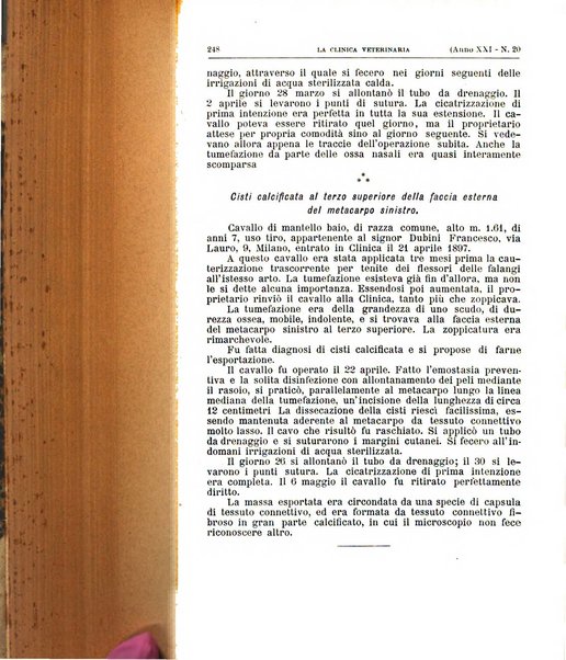 La clinica veterinaria rivista di medicina e chirurgia pratica degli animali domestici